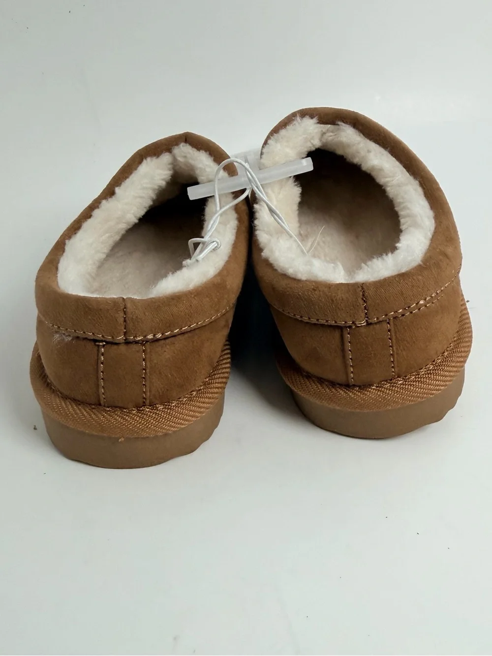 Target Kids Brown Faux-Shearling Slip-On Slippers